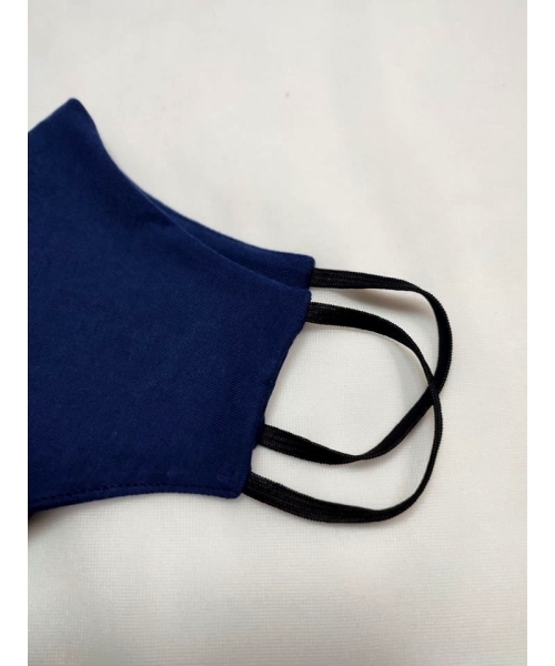 Maska ochronna z bawełny wielorazowego użytku - granatowa